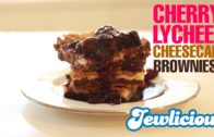 Shavuot Recipe: Cherry Lychee Cheesecake Brownies